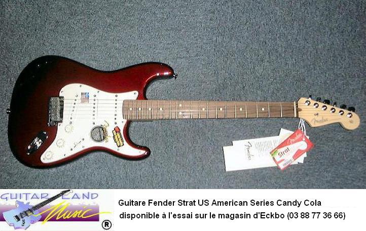 Guitare Fender US Strat American Series Candy Cola Red